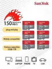 SanDisk 32GB MicroSD Card - 120MB/s FREE SHIPPING FAST FROM USA