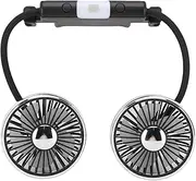 USB Car Fan, Powerful 3 Speed Dual Head Gooseneck Car Cooling Fan, 360° Rotatable, DC 5V Snap in Car Seat Headrest Fan for Vehicle Sedan Truck SUV RV