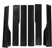 New 2.2m Car Side Skirt Extensions Universal Lip Splitters Lip Compatible for Benz W205 W204 W203 W211 W212 W213 W117 C117 W176 CLA A Class(Bright Black)