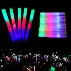 100 Pieces Light Up Foam Sticks LED Wands Batons Flashing Glow Sticks bulk