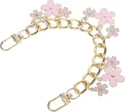 [CTIRCHIU] Elegant Flower Bag Chain Multi-Functional Alloy Purse Chain Extender Bag Strap Replacement for Handbags