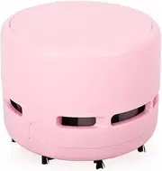 FineInno Desktop Vacuum Cleaner, Mini Table Cleaner,Table Crumb Sweeper,Perfect for Crumbs, Dust, Pet Hairs, Battery Operated (Pink)