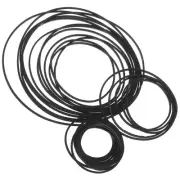 90 Pcs Radio Tape Belt Recorder Belts Music Cassette Deck Square and Flat
