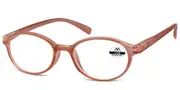 Oval Full Rim Plastic Men's Glasses Pink Size +1.00 - Lenses Included - Private Health Rebate - Blue Light Block Available - SmartBuy Readers