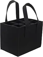 GRIRIW Divided Wine Bottles Bag Felt Wine Bottle Storage and Carrying Bag for Bottles Portable Wine Holder for Travel and Events