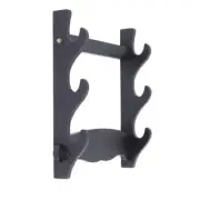 Assembly Samurai Sword Holder Stand Hanger Katana Tanto Wall Mount Rack 3 Tier
