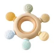 Jiggle & Giggle Silicone Sensory Baby Teether Teething Toy BPA Free Kai
