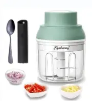 Electric Garlic Chopper Mini, Garlic Masher Mincer Crusher Pepper Chili Nuts ...