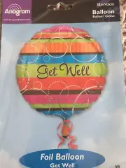 Get Well Balloons 18” by Anagram 5 PACK