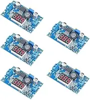 5pcs LM2596 DC Step Down Converter Voltage Regulator LED Display Voltmeter Buck Adapter Adjustable Power Supply