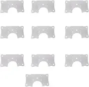 RHAIYAN Cabinet Hinge Repair Plate Kit Furniture Hardware Repair Mounting Tool Kitchen Cupboard Door Hinges Stainless Steel Fixing Plate (Color : E)