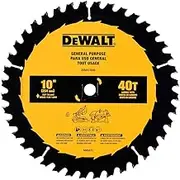 DEWALT Table Saw Blade, 10", 40 Tooth, with Fine Finish, Ultra Sharp Carbide (DWA11040)