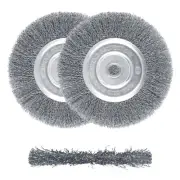 ZORUNNA 2Pcs 6 Inch Wire Wheel for Bench Grinder - ZORUNNA Wire Brush for Gri...