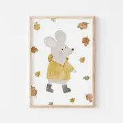 [Namly Design] Poster - Mouse with Leaves