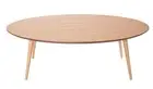 Stockholm Oval Wood Coffee Table