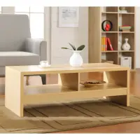 在飛比找momo購物網優惠-【FUN生活】DIY經典設計優雅大茶几桌/邊桌(白橡色)