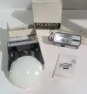 VINTAGE Polaroid Close-Up Kit #583 NEW IN BOX & VINTAGE Wards Camera Flash