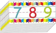 HOUDERCO Cartoon Alphabet Stickers Number Wall Decals Boys and Girls Room Decor Removable Pvc Educational Sticker Set 1 Pack