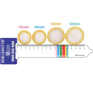 樂趣 小尺寸/大尺寸 003 超薄保險套12片裝 46mm/49mm/58mm/60mm 衛生套/貼身型