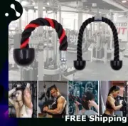 Cuerda de Tricep Gym Rope Cable Pulldown Exercise Back Fitness Strength Training