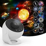 【12 in 1】 Planetarium Star Projector Galaxy Light Night Lights with 12 Lights Film Discs, Nebula/Moon/Celestial Galaxy Projector, Zoom, Timer & Rotation Control