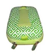 Macbeth Hard Shell Electronics Camera Carrying Case - Kelly Green Geometric