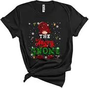 [Generic] The Angry Gnome, Awesome Christmas Gnome Shoes Hat, Matching X-mas Pajama Family Group Unisex T-Shirt
