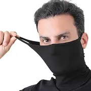 Motorcycle Face Cover, Fishing Face Cover - Breathable Face Shield with Ear Rings,Breathable Cycling Bandana for Outdoor Sports, Neck Racing Protective