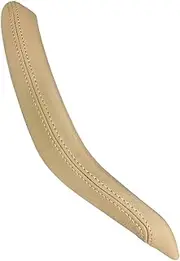 Rynplex Left Right Interior Passenger Door Handle Outer Leather Cover, for BMW, for X5 X6 F15 F16 2014-2018 Car Interior Door Handle(Right Beige)
