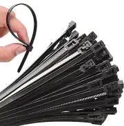 100 Cable Zip Tie 18 Inch Long Adjustable Tie Wrap Heavy Duty Nylon Black