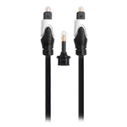 Crest 3m Digital Toslink Optical Audio Stereo Surround Sound Cable Connector