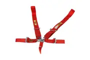 RCI 5 Point 3" Latch Type Racing Harness Red Pull Down Type. SFI 16.1 Rated