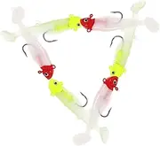 UPKOCH 6pcs Fishing Lures Bass Fish Bait Lures for Bass Fresh Water Fishing Tool Swim Baits for Bass Fishing Lure Kit Fishing Baits Fishing Hooks Freshwater Fishing Tackle Trout Metal