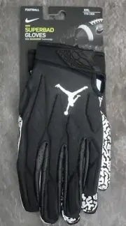 Air Jordan Jumpman Superbad 5.0 Football Gloves Black Size XXL CJ9850 091 New
