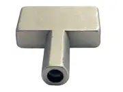 NEW: SATIN NICKEL FINISHED BRASS ART DECO LAMP SOCKET TURN KEY KNOB LAMP