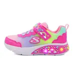 SKECHERS S LIGHTS 魔鬼氈 燈鞋 小童 彩粉 R9849 (303157NPKMT)