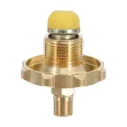 Soft Nose Propane Gas Tank Adapter Plug with FULL Flow Male NPT fitting