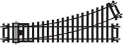 [Hornby] 1:76 Scale 00 Gauge Left Hand Point Track