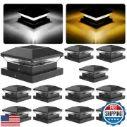 T-SUN 4x4 Solar Post Cap Lights Outdoor Waterproof, Solar Deck Fence Post Cap
