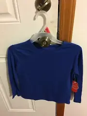 BRAND NEW BOYS SIZE 4-5 WONDER NATION LONG SLEEVE BLUE TEE