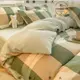 【熱銷免郵】 小清新珊瑚絨床包四件組 牛奶絨法蘭絨加絨單面絨被套 標準/加大雙人床包組 床包 床罩 寢具 一整天