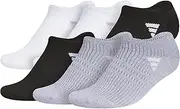 [adidas] Women's Superlite 3.0 No Show Athletic Socks Low-Profile Fit with Targeted Padding and Arch Compression (6 Pairs)