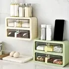 Kitchen Seasoning Bottle Storage Rack Self-adhesive Wall-mounted Spice Organizer