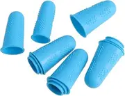 Hoement Silicone Finger Protectors Typing Gloves for Gaming Nail Art Flexible Fingertip Sleeves