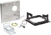 Securitron MKPZ Mortise Keyswitch Momentary SPDT Piezo Double Gang, 12 or 24V DC