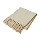 Pilbeam Living Calla 127x152cm Cotton Throw Blanket Sofa/Bed Couch Decor Almond