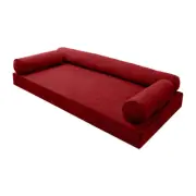 |SLIPCOVER ONLY| V6 Velvet Indoor Daybed Mattress Pillow Pipe Trim Twin AD369