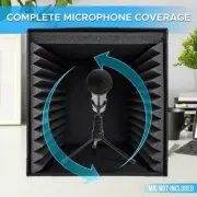 Pyle 2Pcs Sound Recording Booth Box Studio Soundproofing Foam Shield PSIB27X2