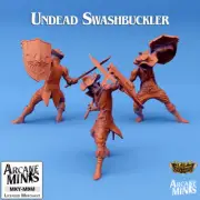 D&D Miniature Undead Swashbuckler 2 Dungeons & Dragons Skies of Sordane