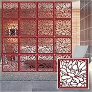 Hanging Room Divider, Indoor Semi-Privacy Living Room Partitions Panel Screen,Hollow Out Teahouse Hotel Decoration Screen,29/39cm